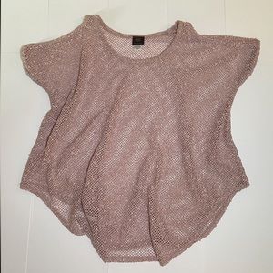 Elif For Jordan Taylor, XS, Scota textured Mesh Chic Cold Shoulder Tunic